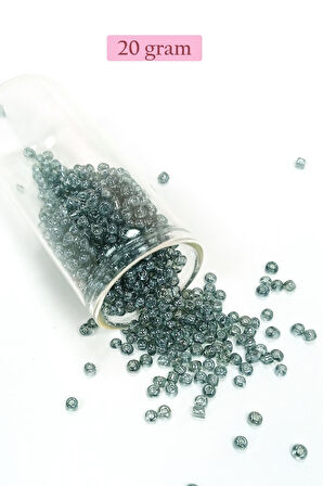 Dökme Cam Kum Boncuk (8/0) 3 mm - 4 Renk - Toplam 80 Gram - BNC423