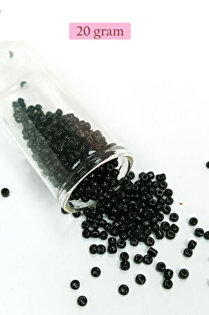 Dökme Cam Kum Boncuk (8/0) 3 mm - 4 Renk - Toplam 80 Gram - BNC422