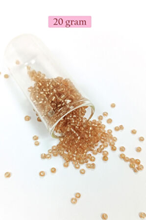 Dökme Cam Kum Boncuk (8/0) 3 mm - 4 Renk - Toplam 80 Gram - BNC416