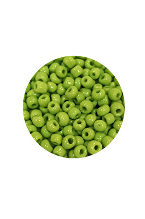 Dökme Cam Kum Boncuk (8/0) 3 mm - 60 Gram - Ihlamur Yeşili - BNC205