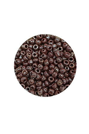 Dökme Cam Kum Boncuk (8/0) 3 mm - 20 Gram - Parlak Koyu Kestane - BNC168