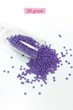 Dökme Cam Kum Boncuk (11/0) 2 mm - 4 Renk - Toplam 80 Gram - BNC403