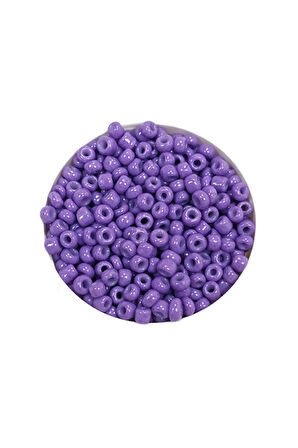 Dökme Cam Kum Boncuk (11/0) 2 mm - 60 Gram - Eflatun - BNC055