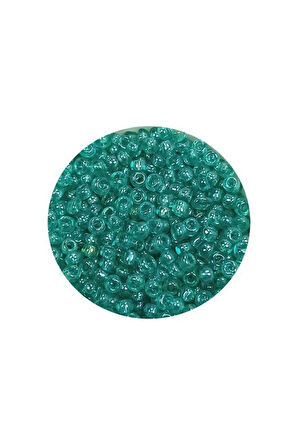 Dökme Cam Kum Boncuk (11/0) 2 mm - 20 Gram - Şeffaf Yeşil - BNC014