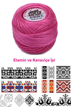Kaplan Etamin Ve Kanaviçe İpi 8 No Kod/Renk: 603 - Royaleks