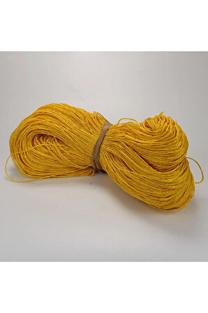 Sarı Renk Çile Kağıt İp Çanta Ipi Supla Ipi No:59 - (550-600 gr)
