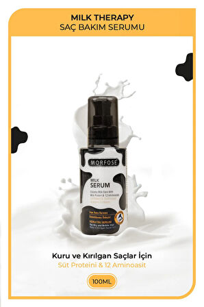 Milk Therapy Kremsi Saç Serum 100 ML - Onarıcı Bakım - mrfs