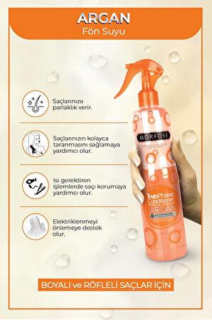 Argan Çift Fazlı Kondisyoner Fön Suyu 400 ML  - mrfs