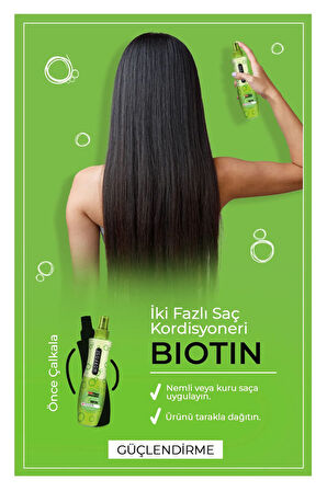 Biotin Çift Fazlı Saç Kondisyoner Fön Suyu 240 ML - mrfs
