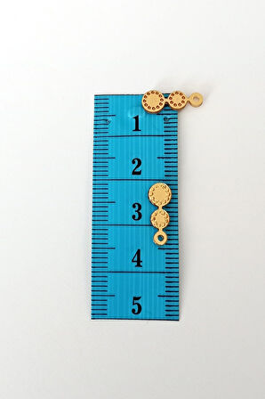 Oya Abiye Bileklik Kolye Pleksi Metalik Plastik Pul Altın Renk 24 gram 300 adet - BNC558