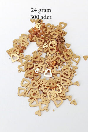 Oya Abiye Bileklik Kolye Pleksi Metalik Plastik Pul Altın Renk 24 gram 300 adet - BNC548