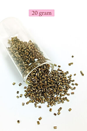 Kesme Cam Boncuk 2mm - 4 Renk - Toplam 80 Gram - BNC444