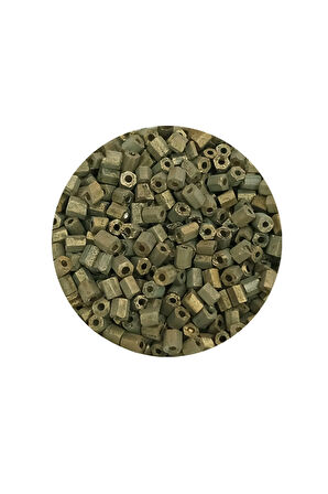 Kesme Cam Boncuk 2mm - 60 Gram - Mat Asker Yeşili - BNC365