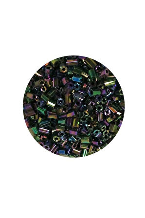 Kesme Cam Boncuk 2mm - 60 Gram - Parlak Alacalı - BNC352