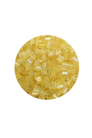 Kesme Cam Boncuk 2mm - 60 Gram - Şeffaf Sarı - BNC351