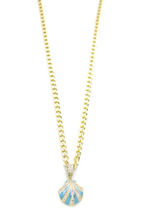 Deniz Kabuğu Kolye - Altın