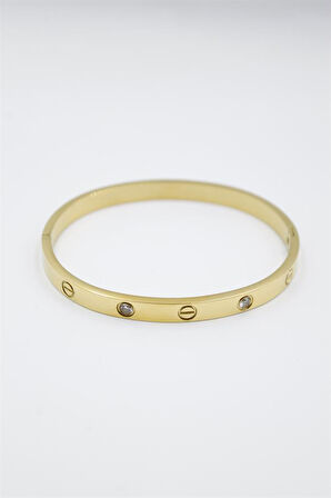 CRT Model Taşlı Bilezik - Altın