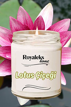 Doğal Özel Seri Kokulu Dekoratif Kavanoz Mum 210 cc - Lotus Esansı - RYL