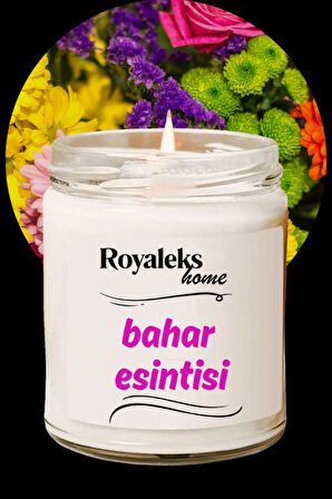 Doğal Özel Seri Kokulu Dekoratif Kavanoz Mum 210 cc - Bahar Esintisi - RYL