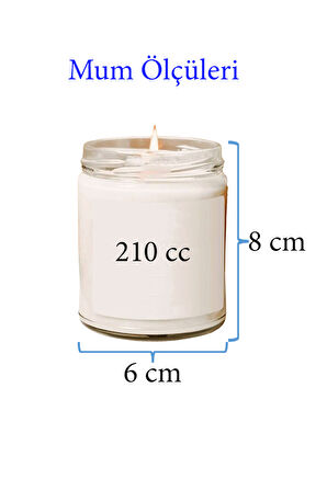 4 Adet Doğal Özel Seri Kokulu Dekoratif Kavanoz Mum 4X210 cc - Huzur Seti - RYL