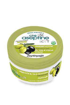 Cire Aseptine Soft Zeytinyağlı Nemlendirici Pürüzsüzleştirici Prebiyotikli Krem 200 ml