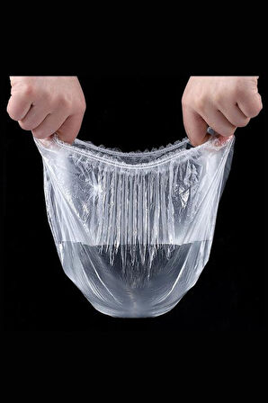 100 Adet Tazelik Koruyucu Tabak Tencere Gıda Bonesi  Çok Amaçlı Pratik Kapak Tencere Bonesi