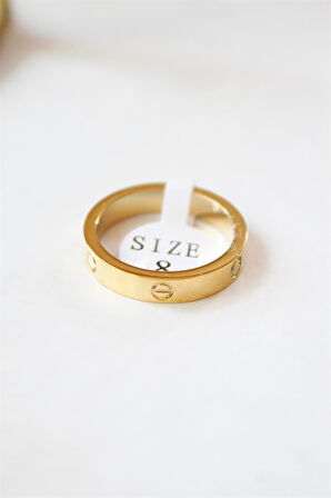 6'lı Crt Model İnce Alyans Yüzük Seti - Altın