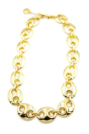 Metal Şekilli Kolye - Altın