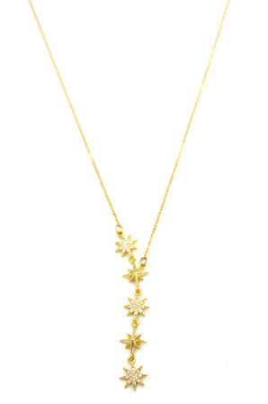 Kuzey Yıldızı Y Kolye - Altın