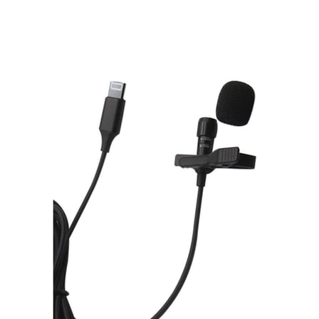 Lightning 2 Metre Double Mikrofon - Siyah