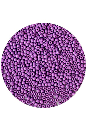 Mor Renk 4 mm Yaklaşık 220 adet/20 gram Cam Boncuk Oya Yazma Bileklik ve Kolye