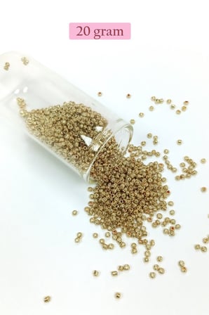 Dökme Cam Kum Boncuk (11/0) 2 mm - 4 Renk - Toplam 80 Gram -  BNC404