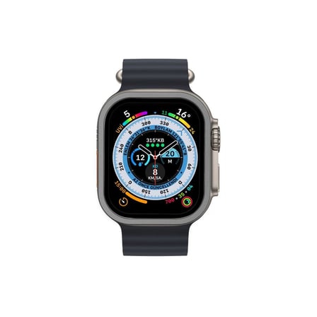Apple Watch Ultra 49mm Alüminyum Kasa Cam Ekran Koruyucu - Gri