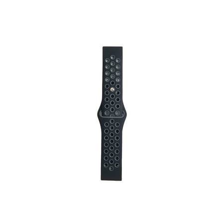 Watch 20mm Spor Delikli Kordon (saat Değildir) - Siyah-gri
