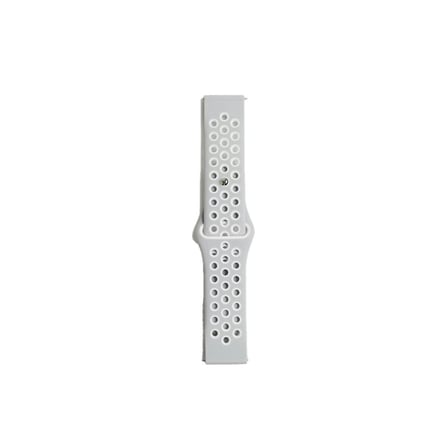 Watch 20mm Spor Delikli Kordon (saat Değildir) - Gri-beyaz