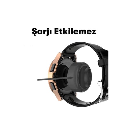 Watch 5 Pro 45mm Wall Camlı Kasa Ekran Koruyucu - Uzay Grisi