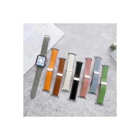 Apple Watch 38mm Kr414 Daks Deri Kordon (saat Değildir) - Lacivert