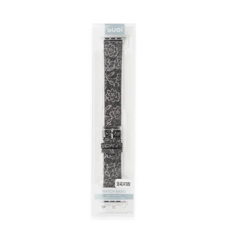 Apple Watch 38mm Creeper Desenli Kordon (saat Değildir) - Kahverengi