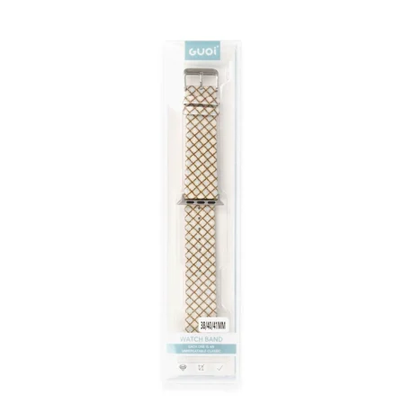 Apple Watch 42mm Karo Motif Kordon (saat Değildir) - Mavi