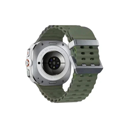 Watch 7 Ultra Kr417 Rug Silikon Kordon (saat Değildir) - Koyu Yeşil