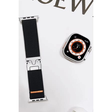 Apple Watch 42mm Forest Kumaş Kordon (saat Değildir) - Siyah