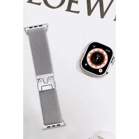 Apple Watch 42mm Forest Kumaş Kordon (saat Değildir) - Titan Gri