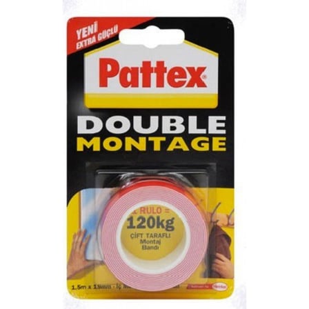 PATTEX DOUBLE MONTAJ BANDI 50-120 KG 2928444