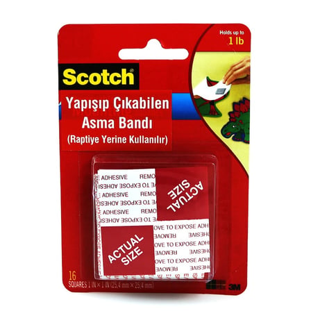 3M 108 SCOTCH ÇİFT TARAFLI YAPIŞIP ÇIKABİLEN BANT