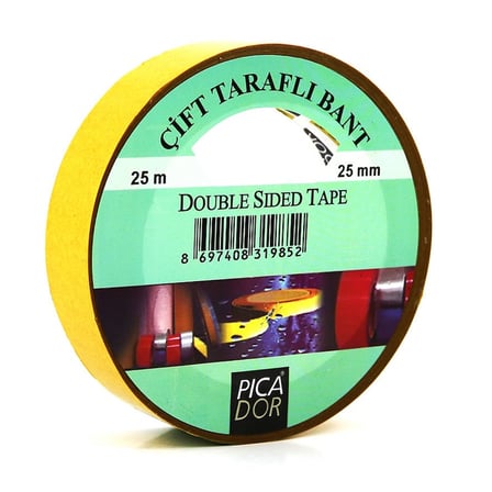 PİCADOR 25 mm X 25 mt ÇİFT TARAFLI BANT KL 005-(***6 ADET***)