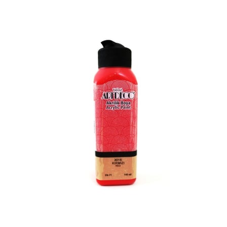 ARTDECO AKRİLİK BOYA 140 ML KIRMIZI 070R-3016