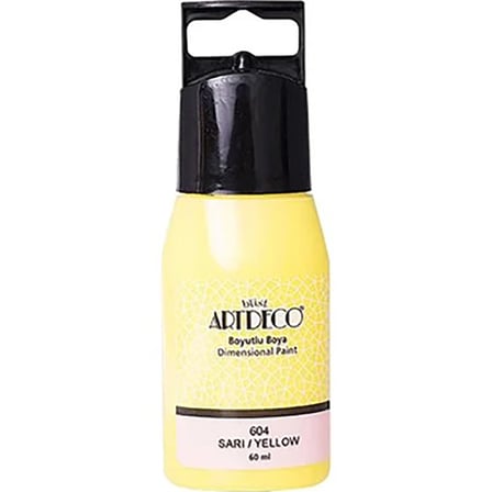 ARTDECO Y-042F-604 BOYUTLU BOYA 50 ml SARI