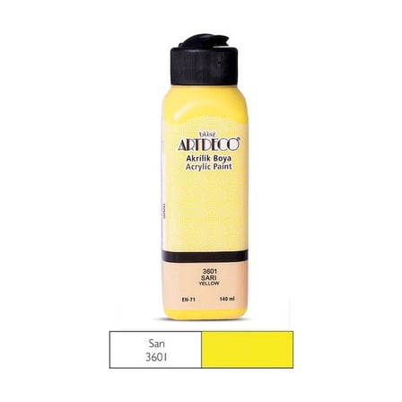 ARTDECO AKRİLİK BOYA 75 ML SARI 070I-3601