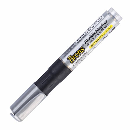 BRONS AKRİLİK MARKER KALEM GRİ BR-4021-(***3 ADET***)