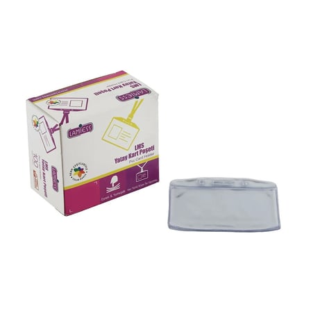 LAMİESS 80x100 YATAY PVC KART POŞETİ-(***9 ADET***)